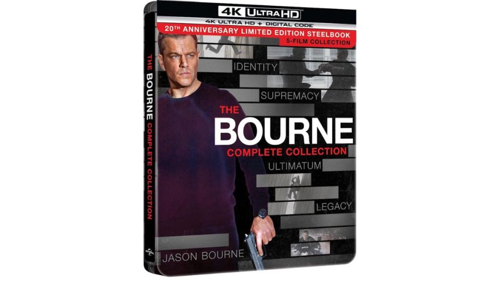 La collection Bourne Complete 4K Steelbook de retour, à saisir dès maintenant!