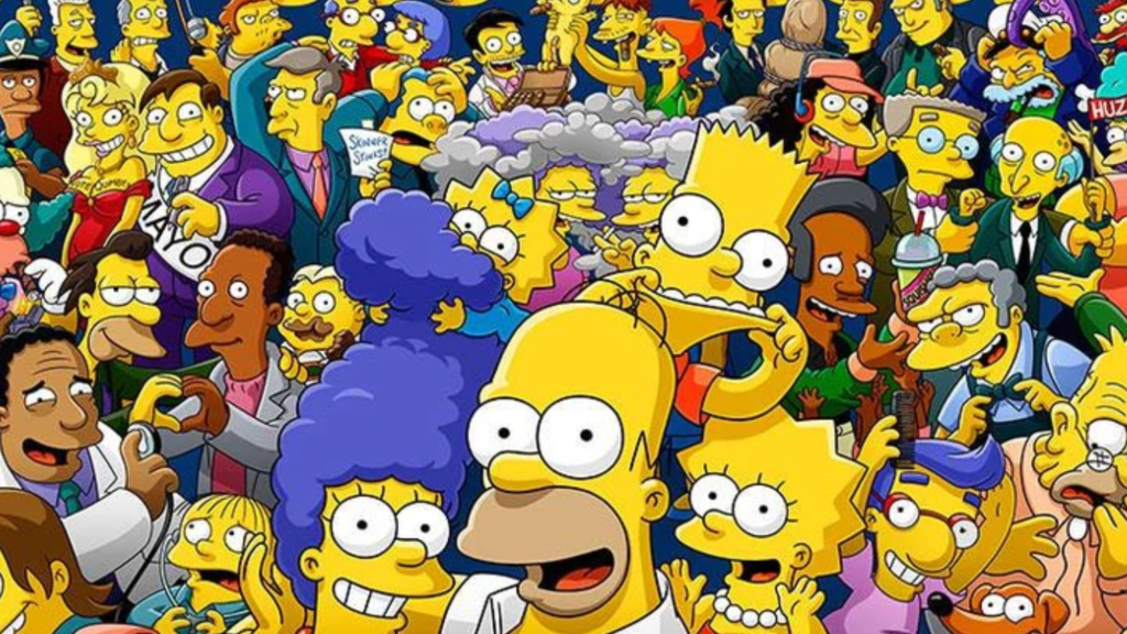 Les Simpson : une série animée dont les personnages vont et viennent