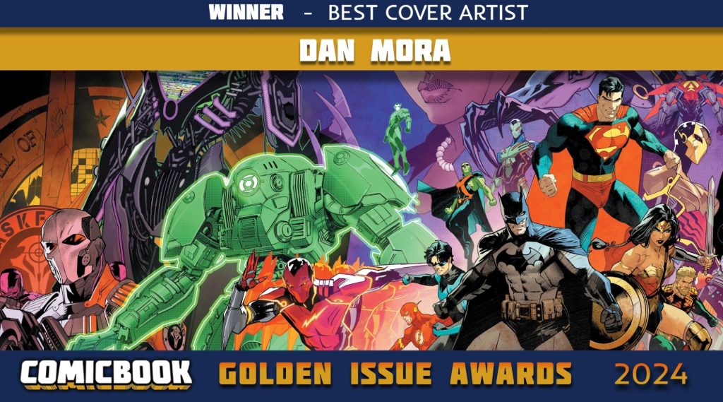 Dan Mora élu Meilleur Artiste de Couverture 2024 aux Golden Issue Awards.