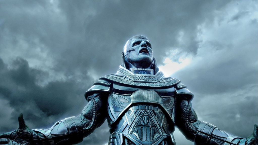 Apocalypse les bras écartés dans X-Men: Apocalypse