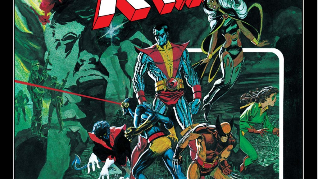 Cyclops, Nightcrawler, Storm, Kitty Pryde, and Wolverine on the cover of X-Men: God Loves, Man Kills