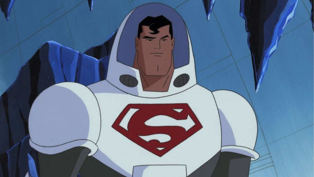 Superman with the space suit in Superman The Animated Series