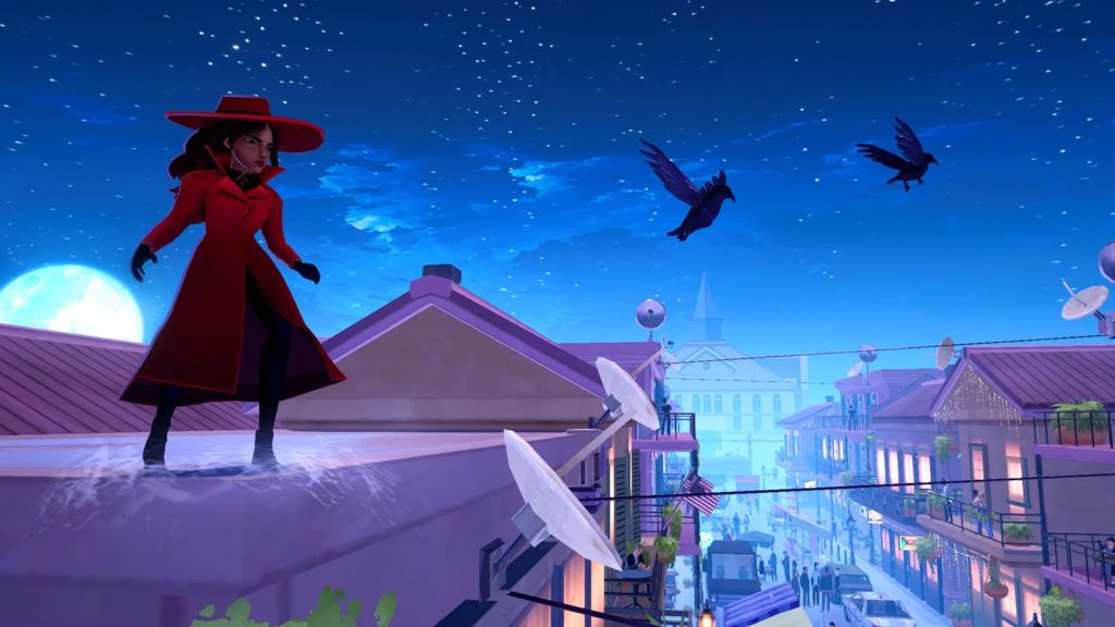 Carmen Sandiego on the Rooftops