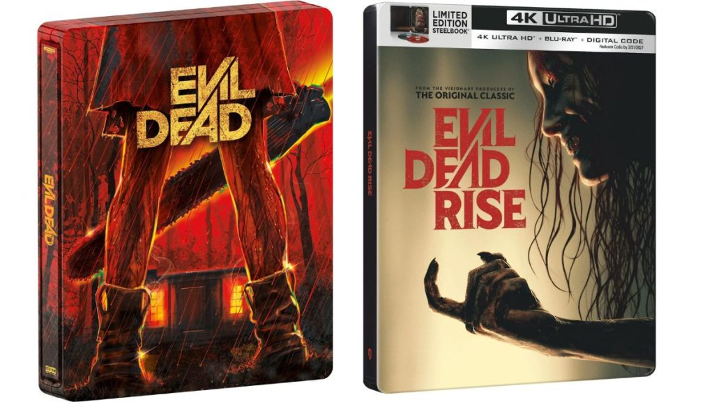 Deux films Evil Dead arrivent en exclusivité en Steelbook 4K Blu-Ray !