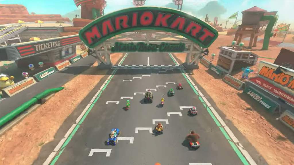 Mario Bros. Circuit Starting Line