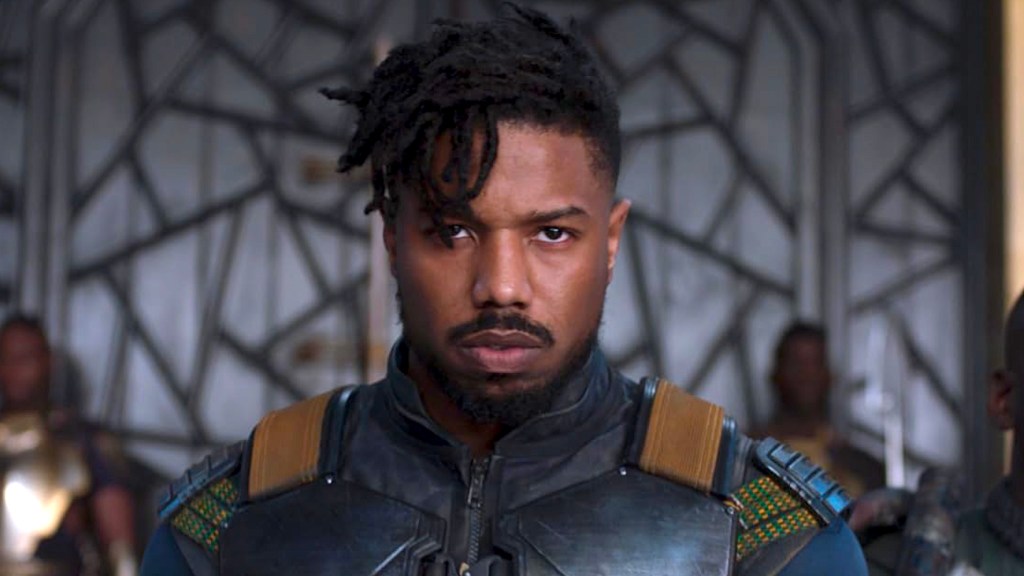 Michael B. Jordan as Killmonger in Black Panther