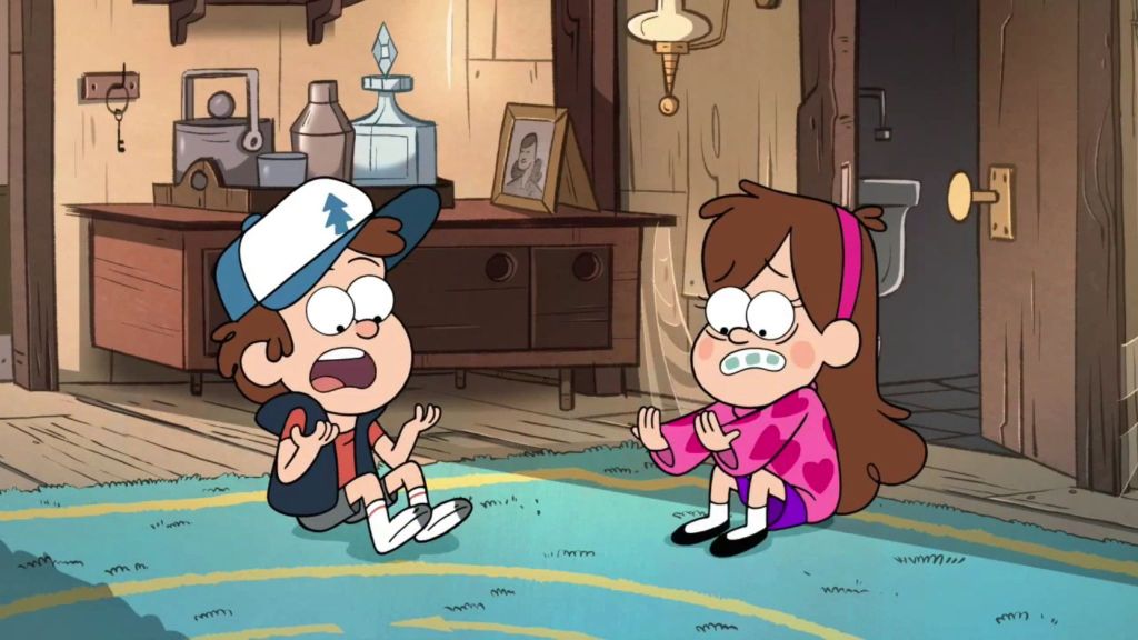 Dipper and Mabel as seen in Season 1 Episode 16 of Gravity Falls