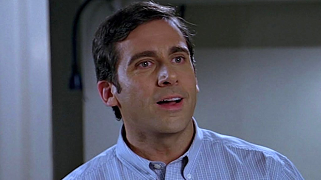 Steve Carell dans The 40 Year-Old Virgin.