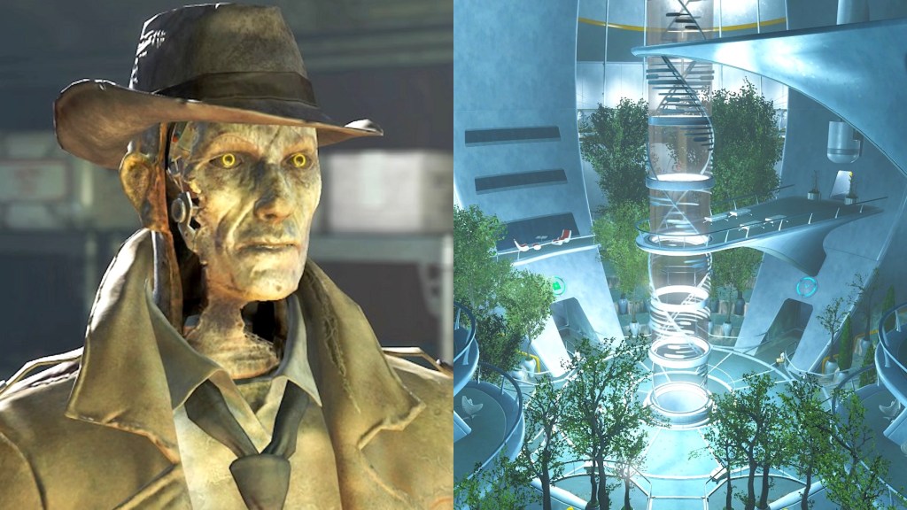 Un synth et l'Institut dans Fallout 4