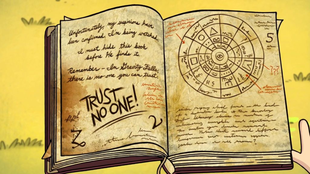 Book 3 as seen in Season 1 Episode 1 of Gravity Falls