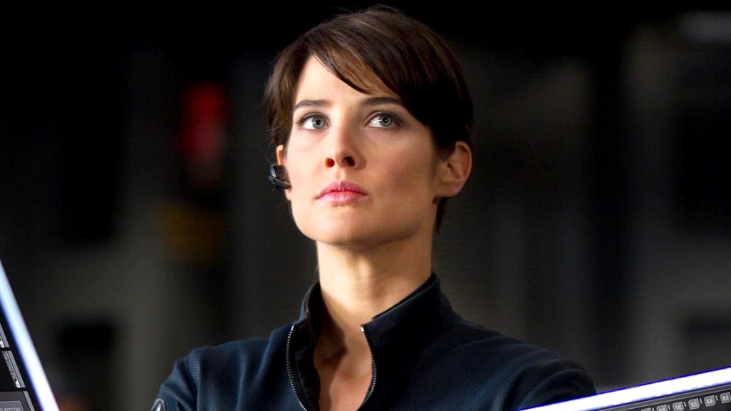 Cobie Smulders as Maria Hill in The Avengers