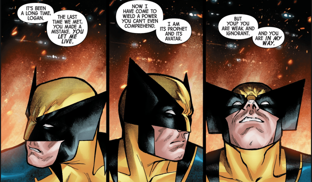 Romulus parlant à Wolverine dans Wolverine #6